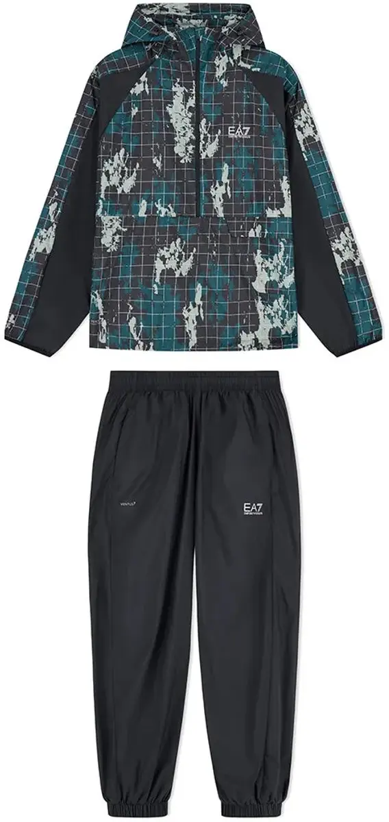 Giorgio Armani EA7 Emporio Armani Trainingspak - Fancy Camouflage Green/Blue