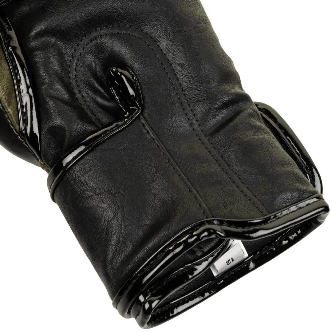 Venum Impact Muay Thai Bokshandschoenen 12 oz - Kaki/Goud - afbeelding 6 van 6