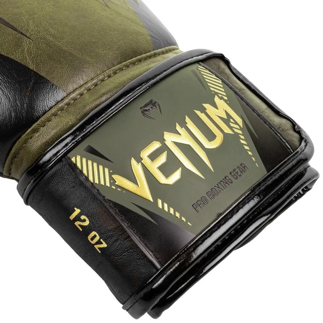 Venum Impact Muay Thai Bokshandschoenen 12 oz - Kaki/Goud