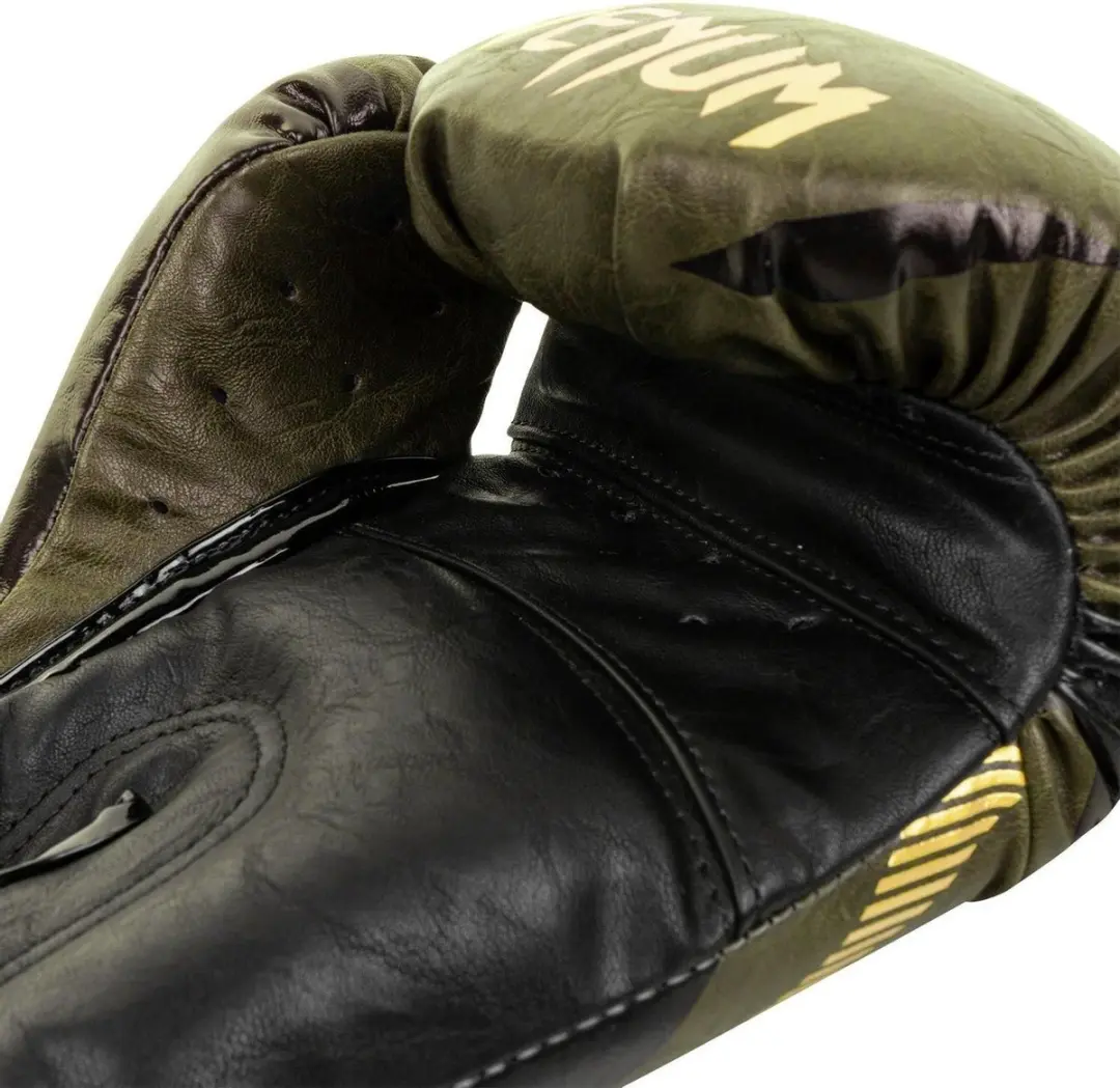Venum Impact Muay Thai Bokshandschoenen 12 oz - Kaki/Goud