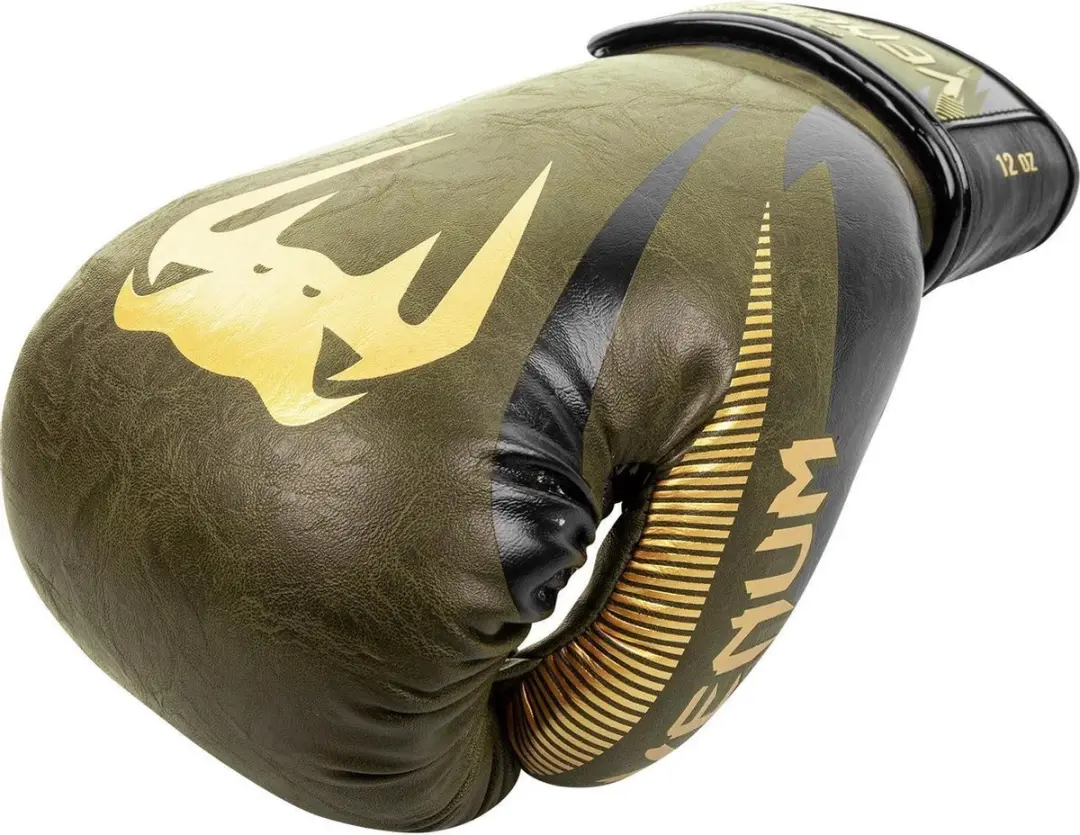 Venum Impact Muay Thai Bokshandschoenen 12 oz - Kaki/Goud