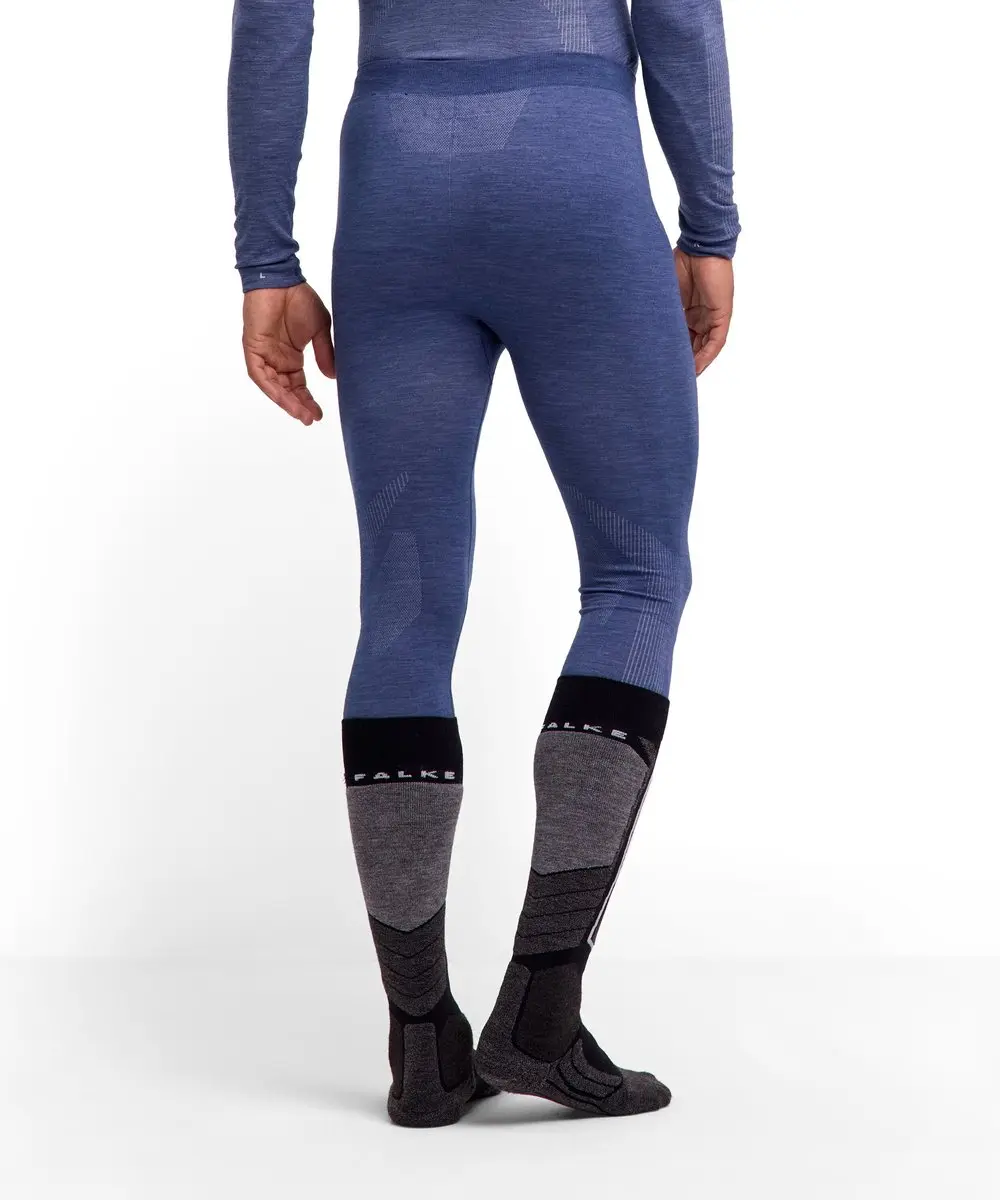 Falke Wool-Tech Long Tights 33483 - XL - Blauw