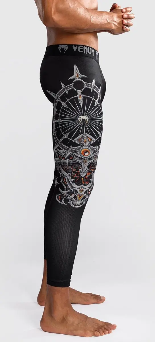 Venum Gladiator 5.0 Spats - S - Zwart Zilver