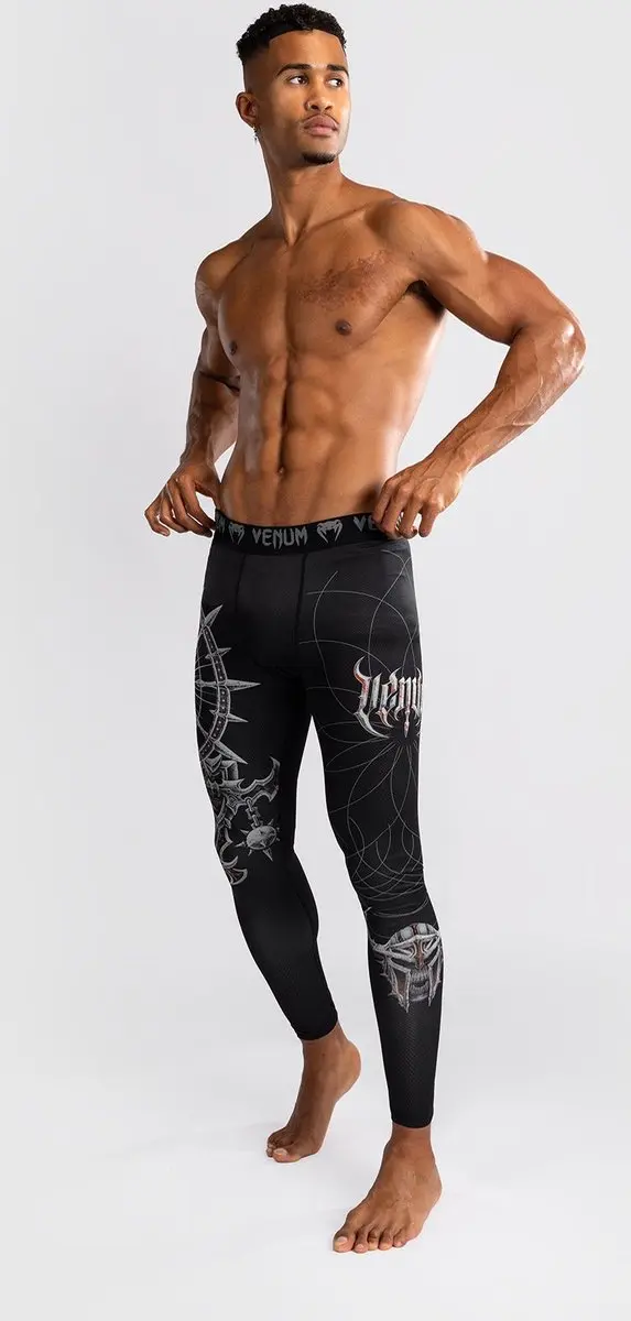 Venum Gladiator 5.0 Spats - S - Zwart Zilver