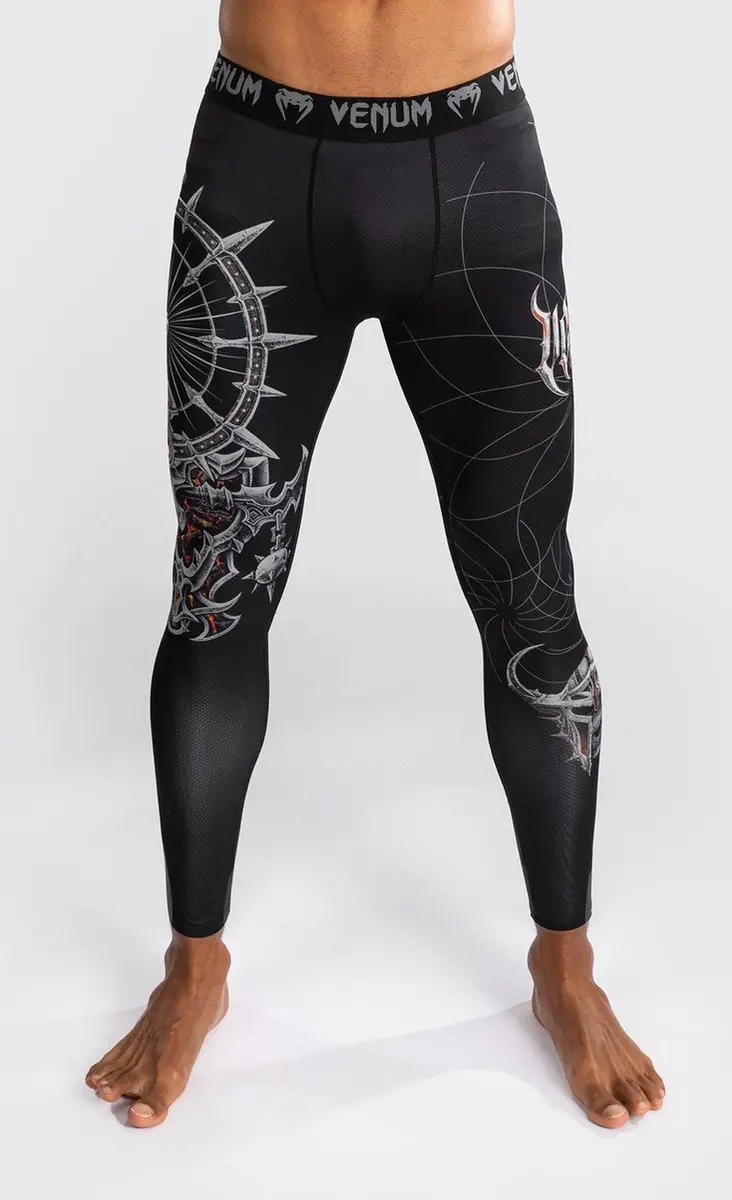 Venum Gladiator 5.0 Spats - S - Zwart Zilver