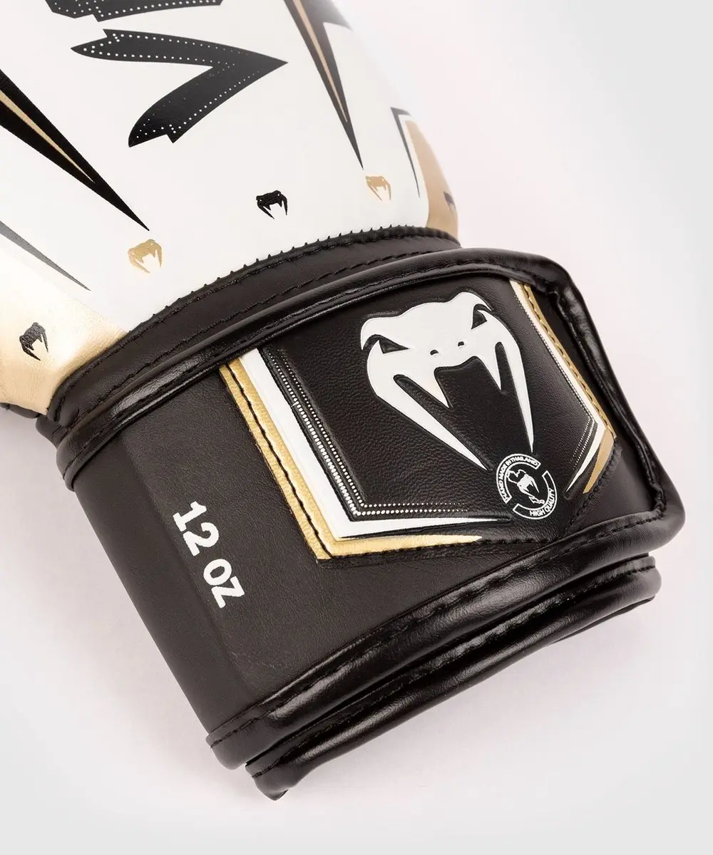 Venum Elite Evo Bokshandschoenen 10 oz - Wit/Goud - afbeelding 6 van 6