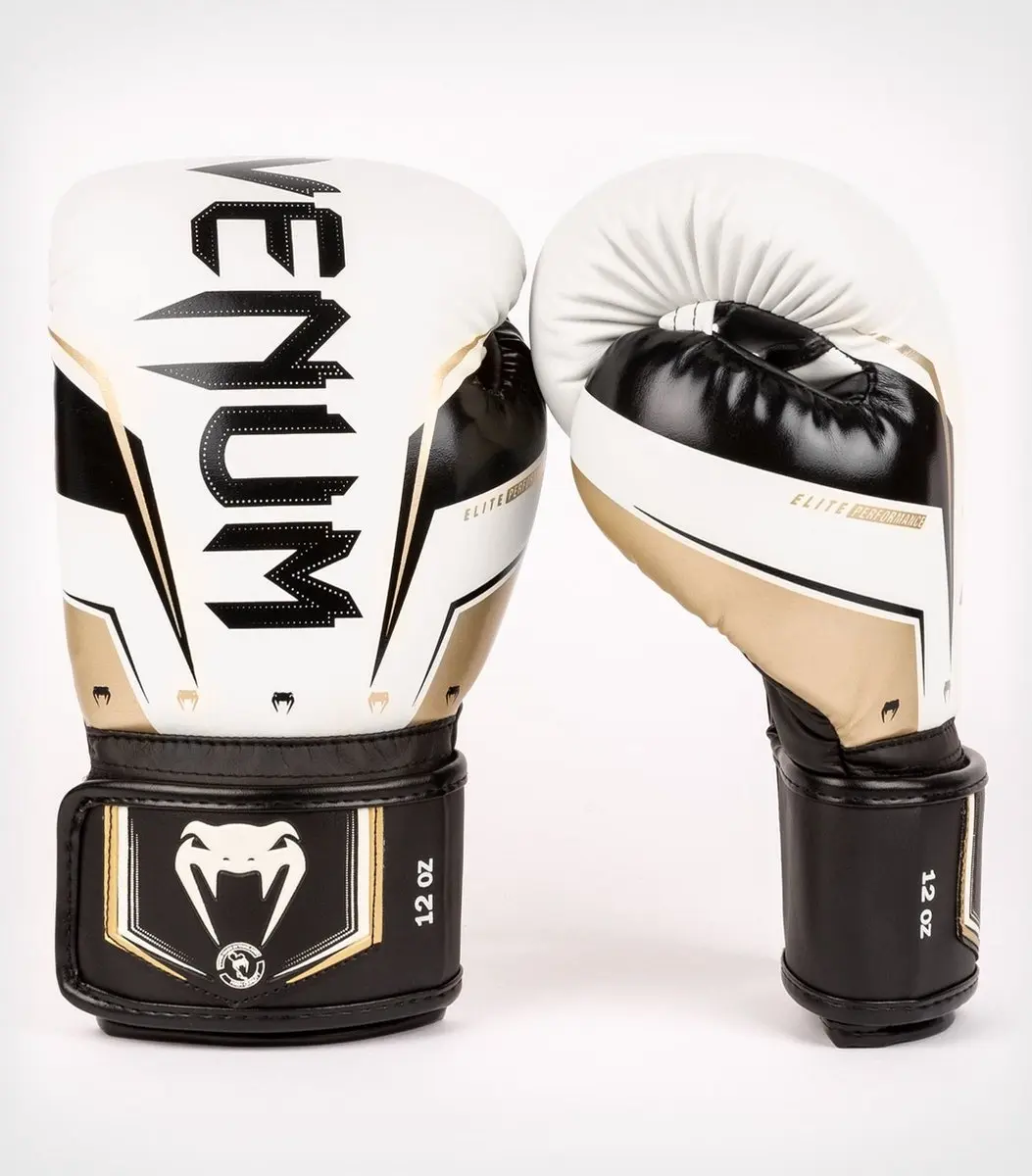 Venum Elite Evo Bokshandschoenen 10 oz - Wit/Goud