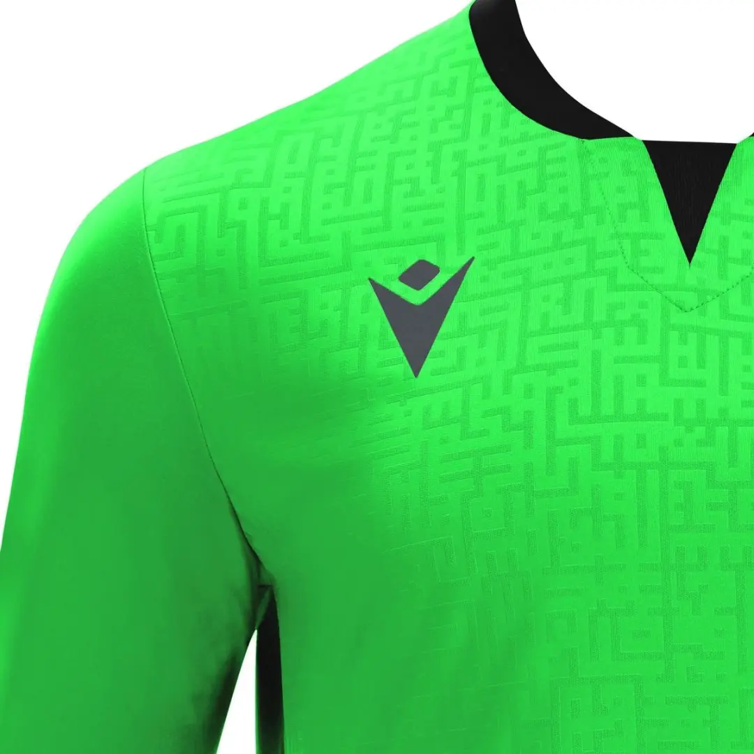 Macron Cygnus Keepershirt Kinderen - Fluogroen/Zwart 122/128