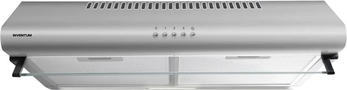 Inventum AKO6012RVS onderbouw afzuigkap 60 cm - Afzuigcapaciteit 326,4 m3/h - Geschikt voor grote keuken - 3 standen - Ledverlichting - Luchtafvoer en recirculatie - RVS