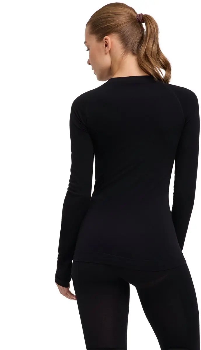 Falke Wool-Tech Light V-hals Dames Shirt - XL - Zwart - afbeelding 6 van 6