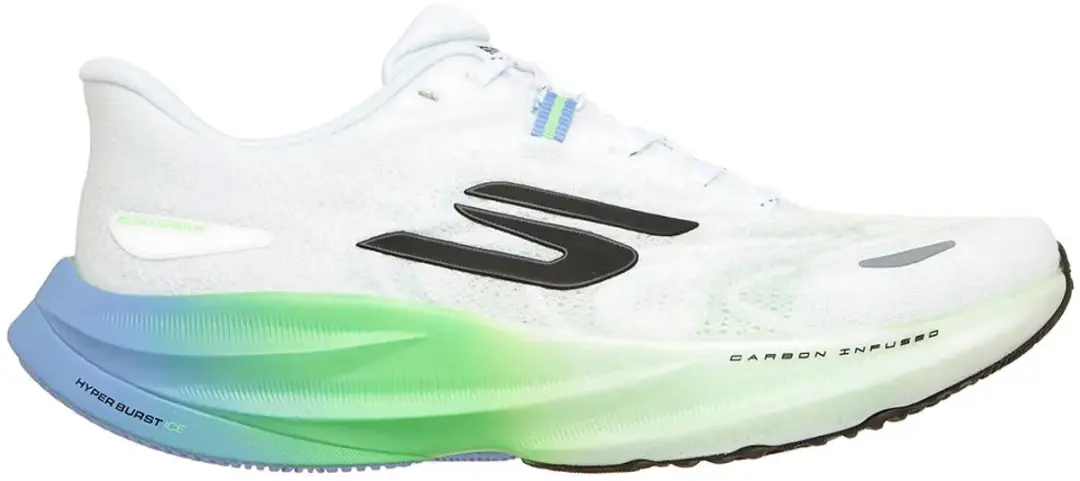 Skechers SKX Aero Spark Hardloopschoenen - 39 - Wit/Lime