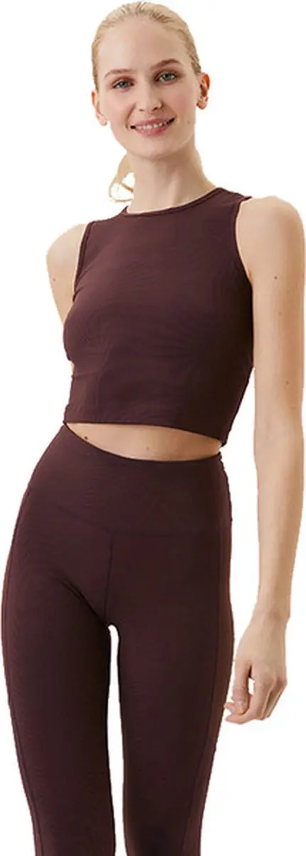 Björn Borg Stockholm Crop Rib Tank - Bruin