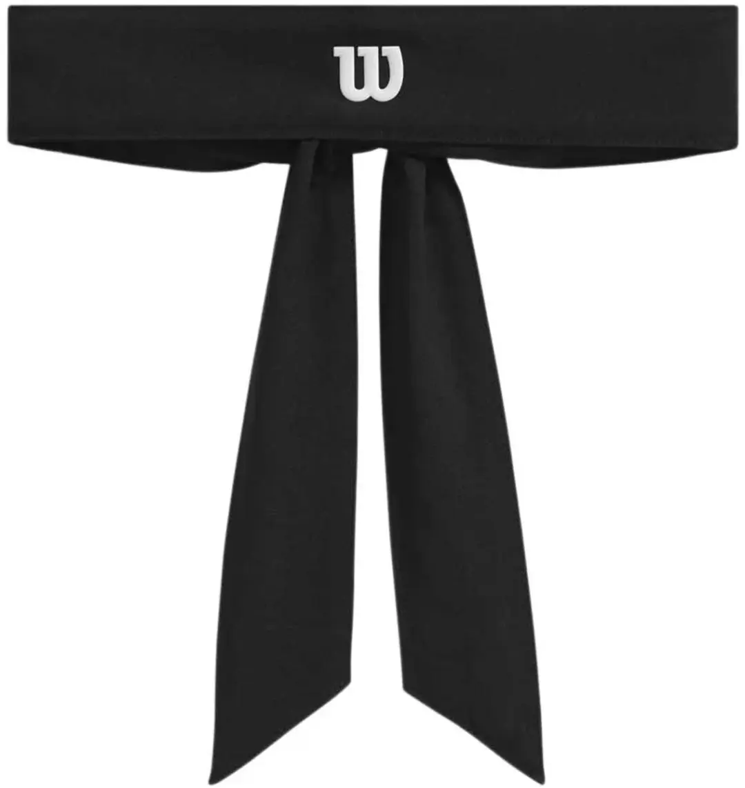Wilson Tie Hoofdband - One Size - Zwart