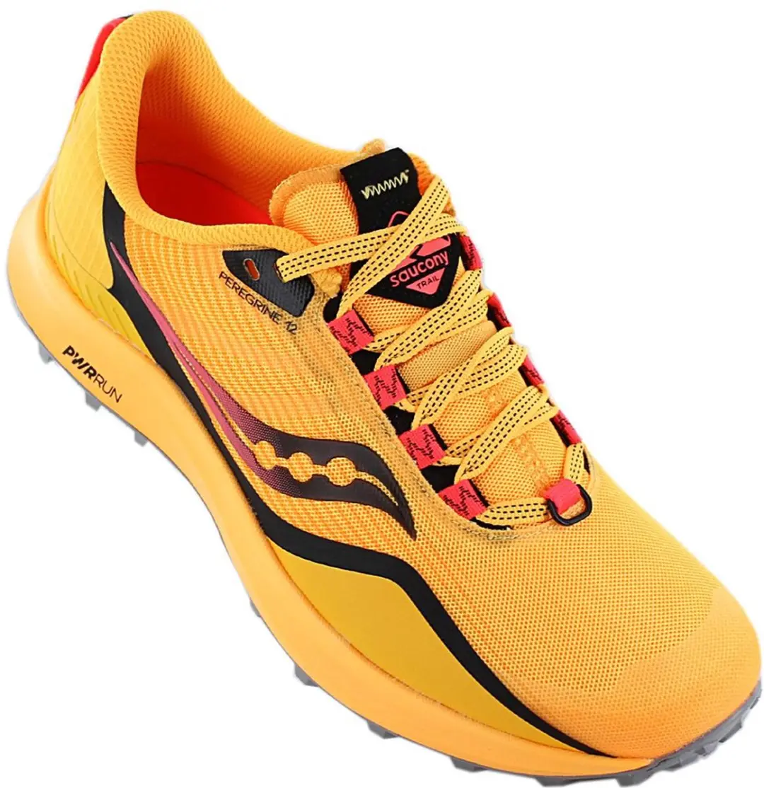 Saucony Peregrine 12 Dames Trailhardloopschoenen - 43 - Geel/Zwart
