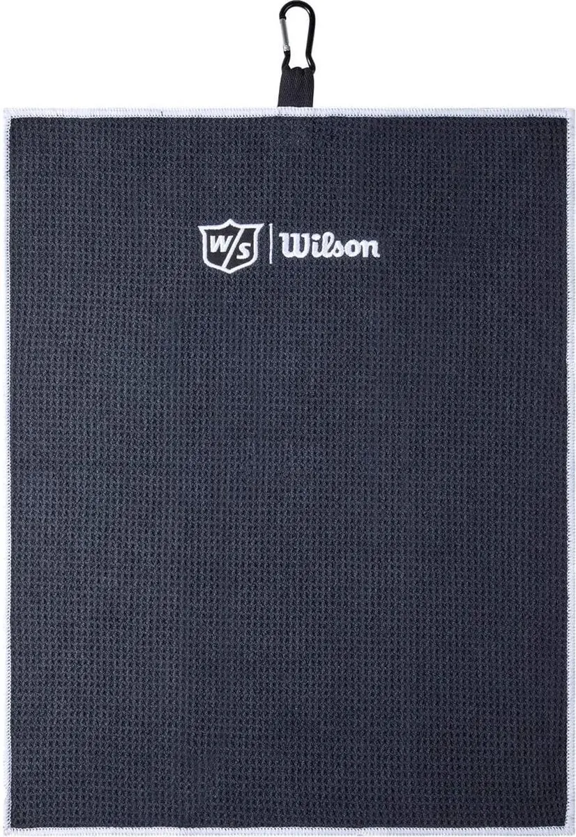 Wilson Staff Tri-Fold Golfhanddoek - Zwart