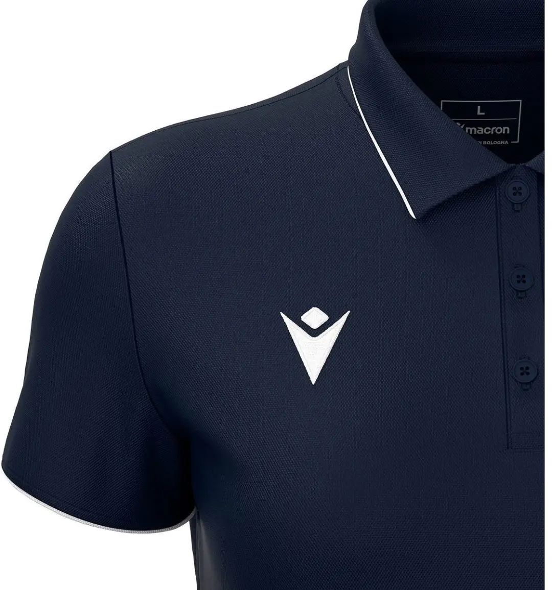 Macron Melody Polo Dames S - Marine/Wit