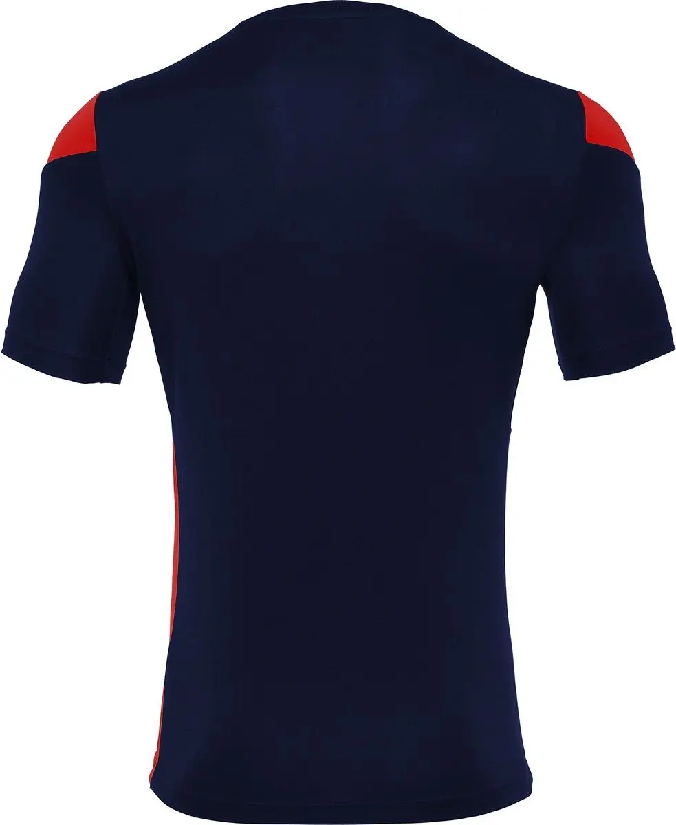 Macron Polis Shirt Heren Korte Mouw - Marine 3XL