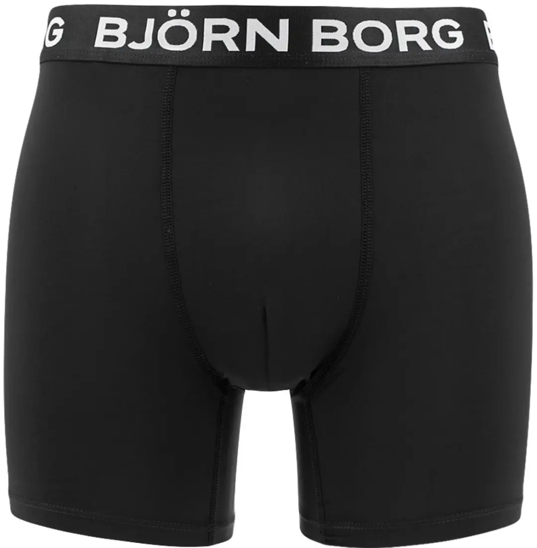 Björn Borg Performance Boxershorts Heren - 2 Stuks S - Zwart/Wit