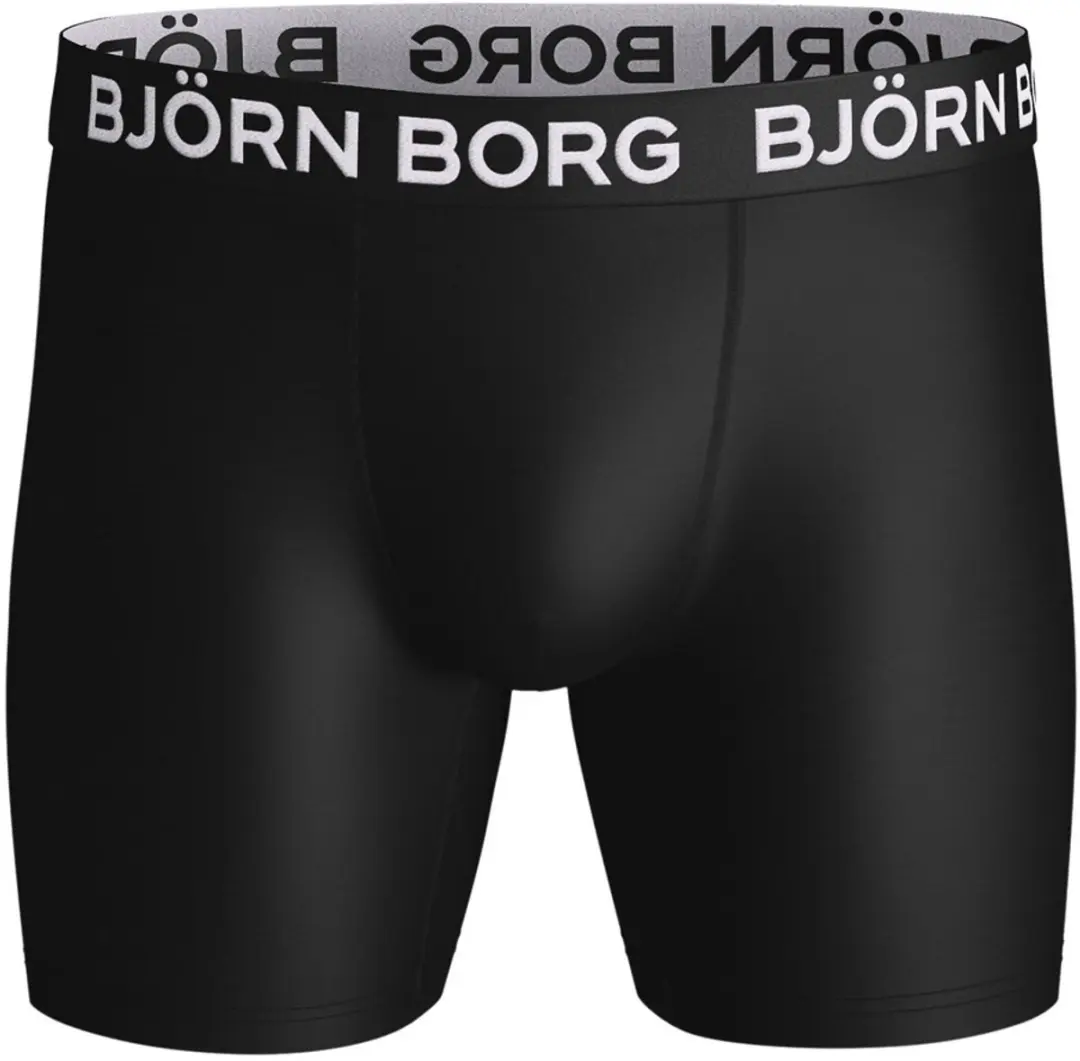Björn Borg Performance Boxershorts Heren - 2 Stuks S - Zwart/Wit