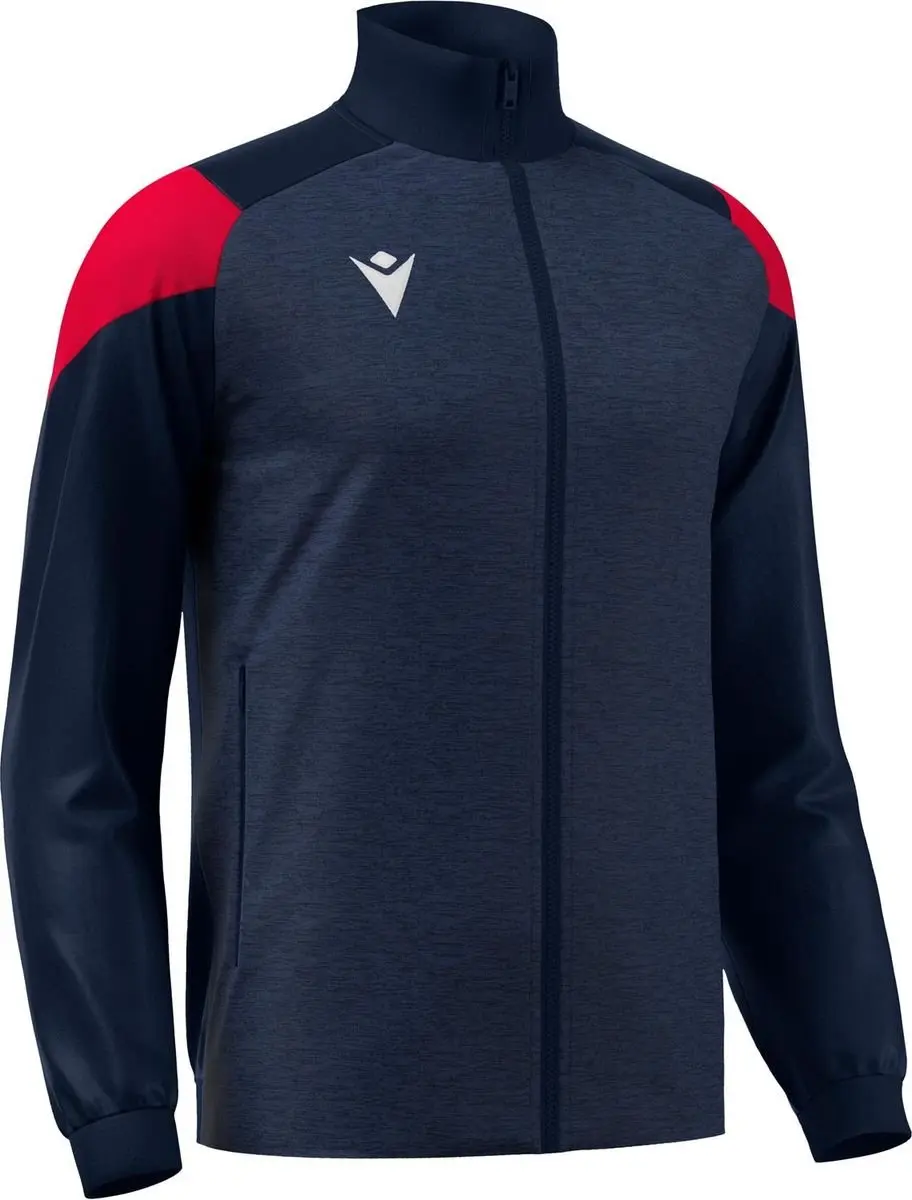 Macron Glory Prometheus Top Full Zip Heren 3XL - Marine/Rood