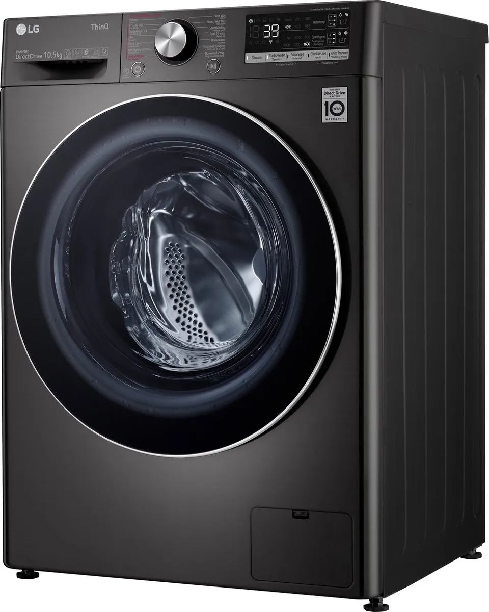 LG F6WV71S2TA Wasmachine 10.5kg - Zwart