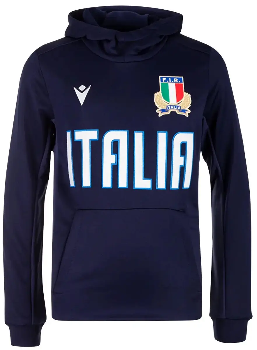 Macron Italie Rugby Travel 2022/23 Kinder Sweatshirt