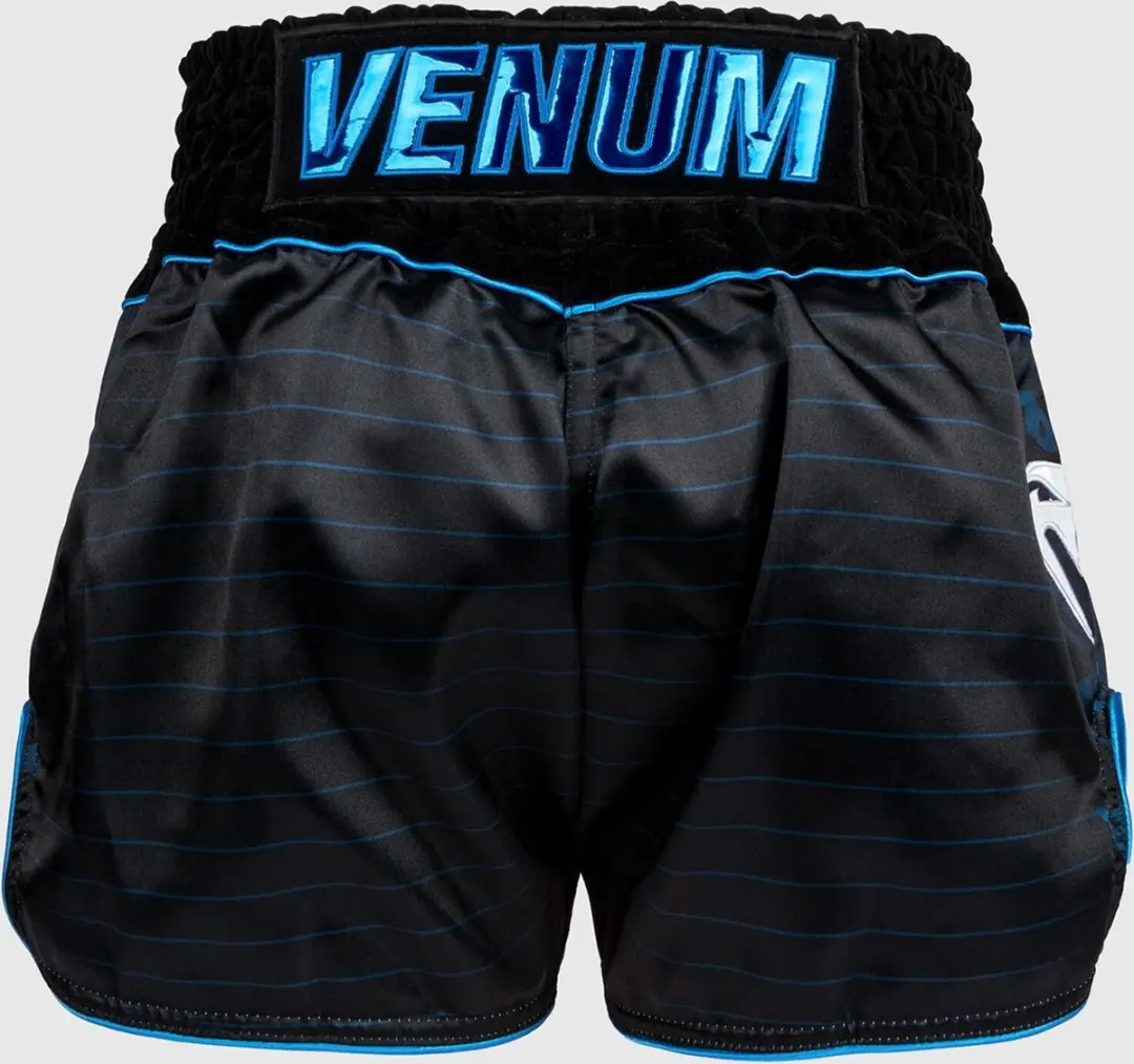 Venum Muay Thai Attack Shorts M - Zwart/Blauw