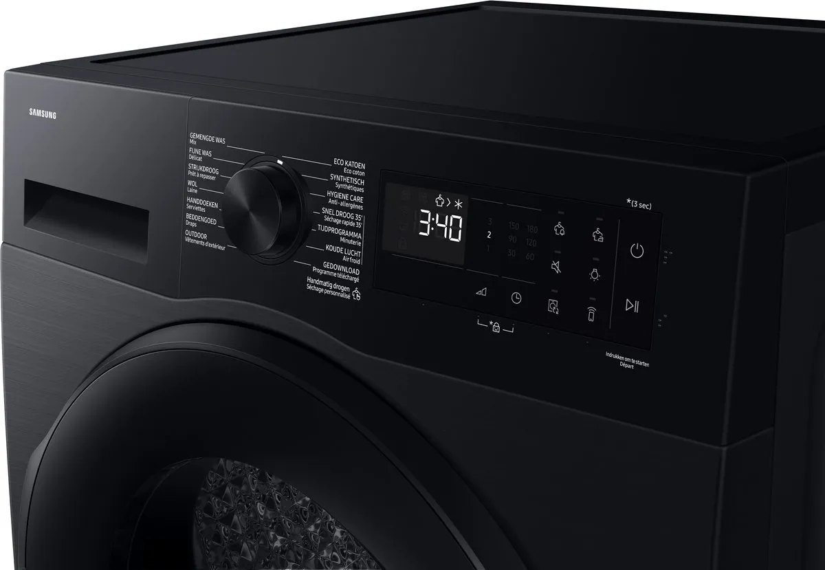 Samsung DV90DG52A0ABEN Warmtepompdroger 9kg - Zwart