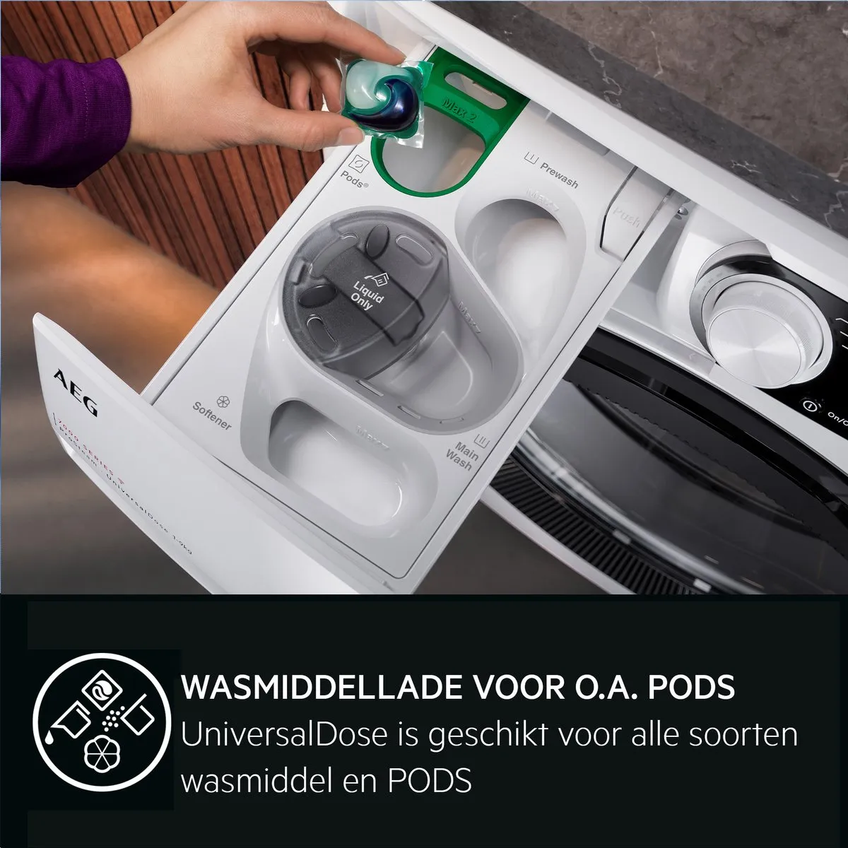 AEG 7000 Serie Prosteam LR7596UD4 Wasmachine 9kg - Wit