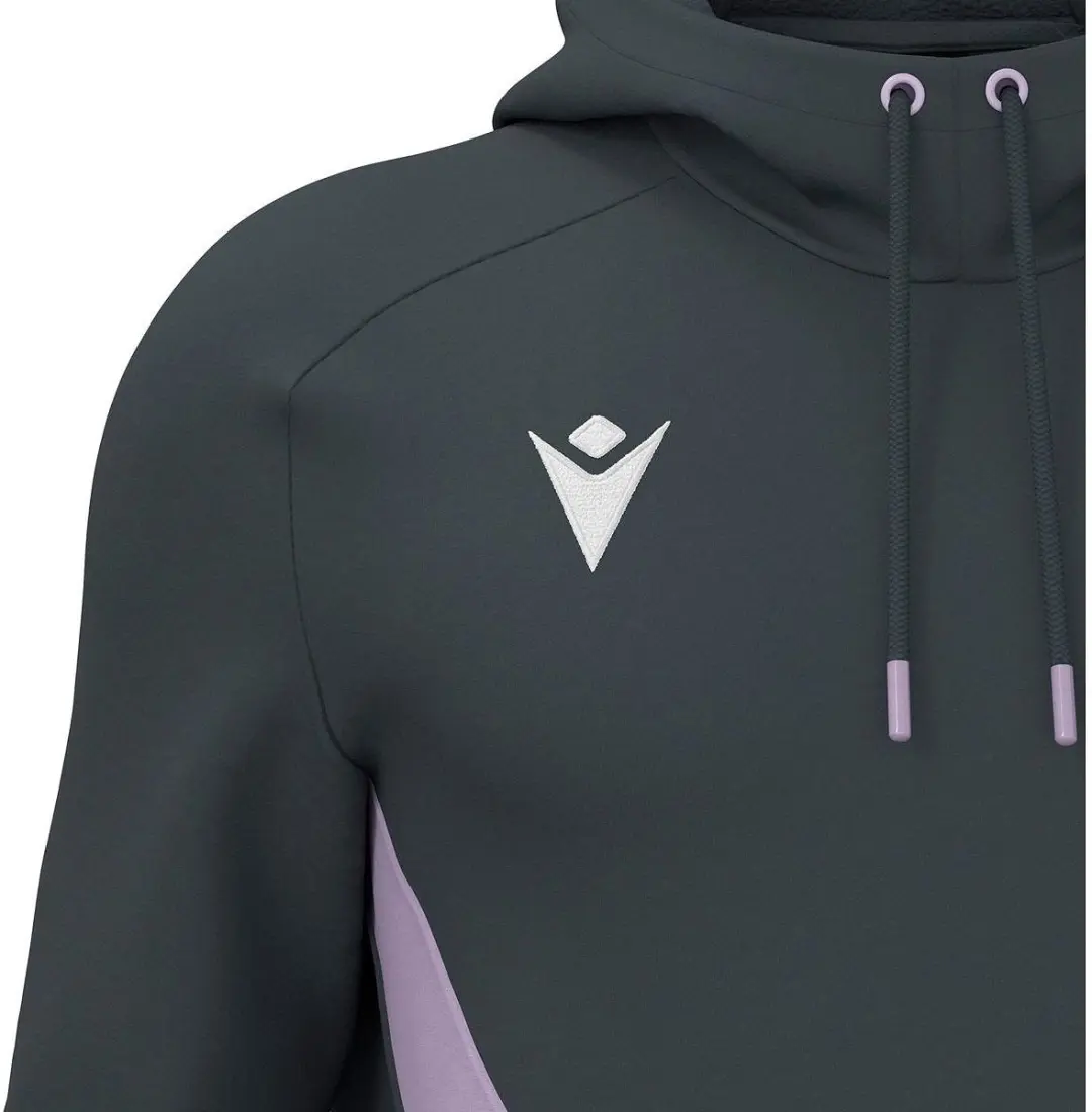 Macron Thunder Fenders Sweater met kap - XXL - Antraciet/Lila