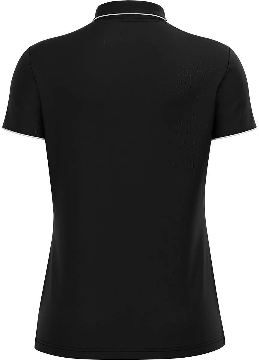 Macron Melody Polo Dames M - Zwart/Wit