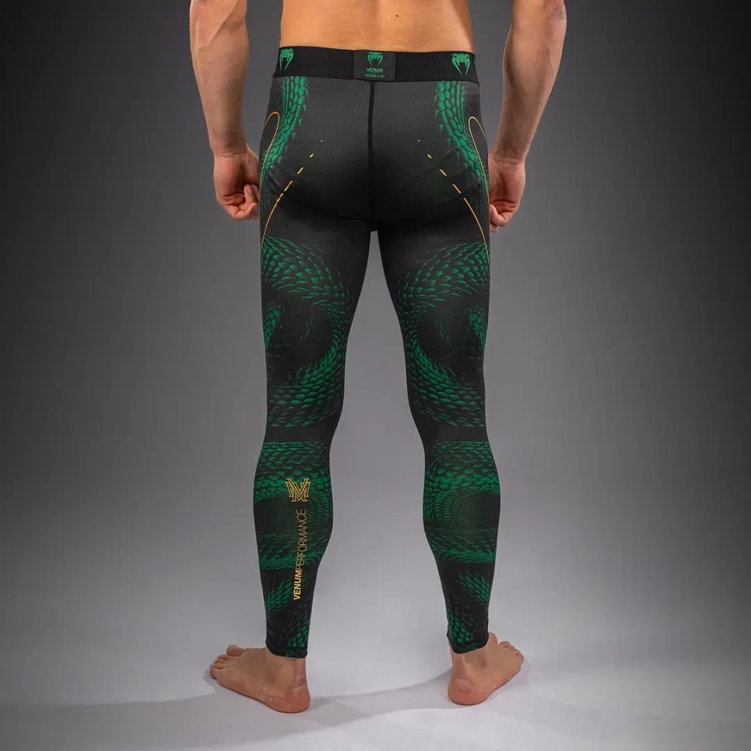Venum Matupa Spats Compressielegging - S - Zwart/Goud/Groen