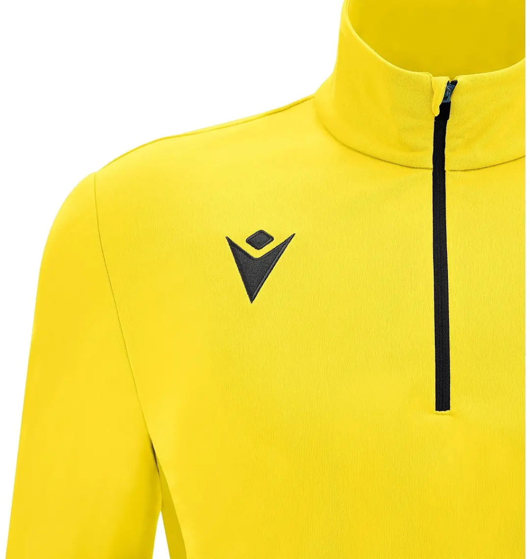 Macron Victory Piave Ziptop Heren - XL - Zwart/Geel