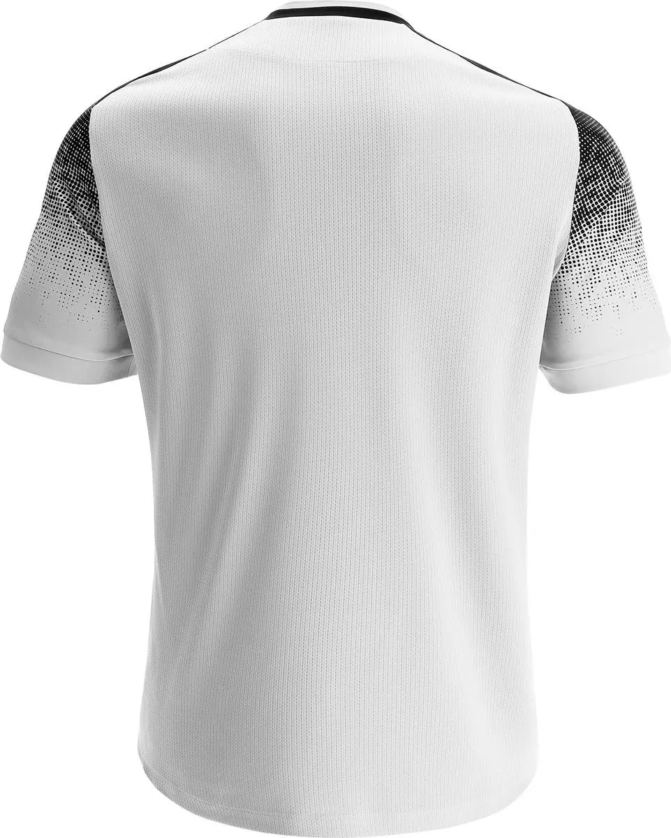 Macron Alioth Kinder Shirt Korte Mouw 122/128 - Wit/Zwart