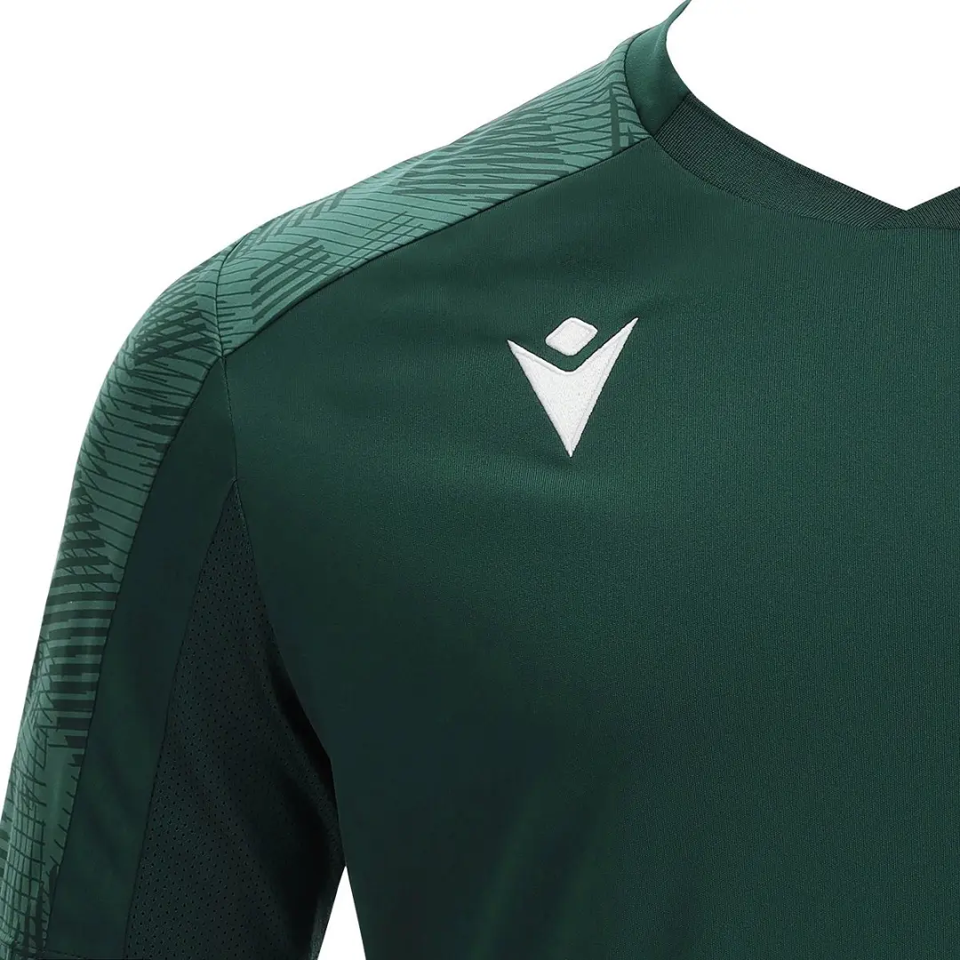 Macron Gede Shirt Korte Mouw Heren - Donkergroen 3XL