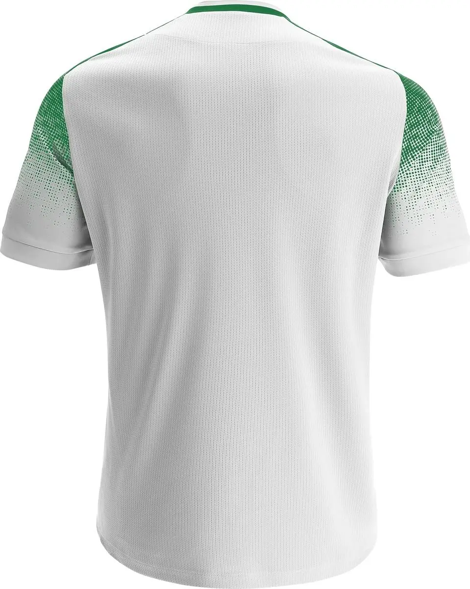 Macron Alioth Shirt Korte Mouw Kinderen 140 - Wit/ Groen