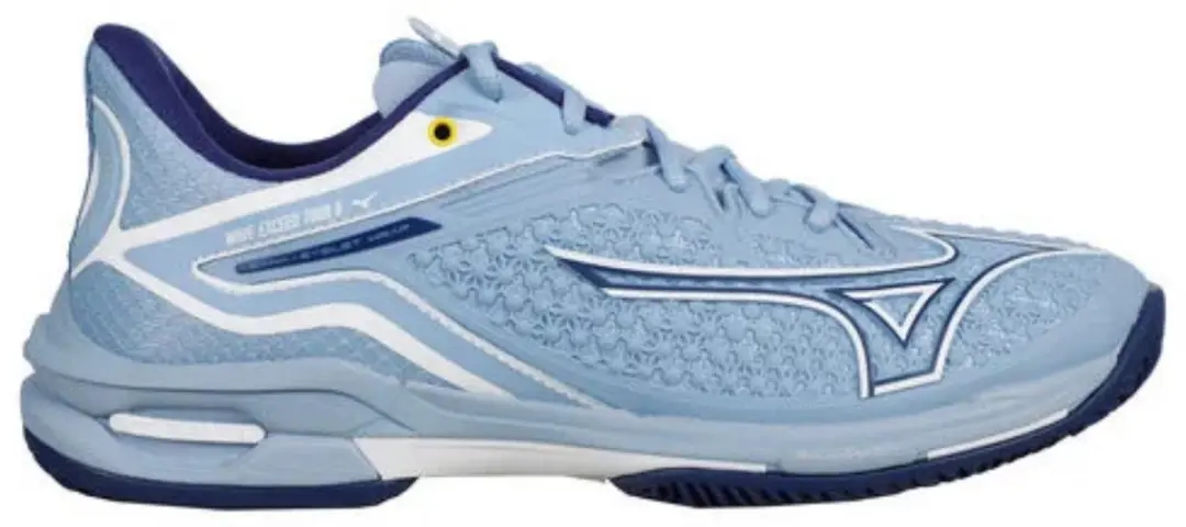 Mizuno Wave Exceed Tour 6 CC Dames Tennisschoen 38,5 - Blauw