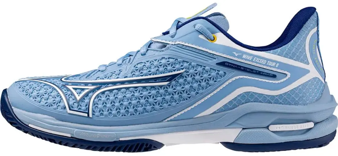 Mizuno Wave Exceed Tour 6 CC Dames Tennisschoen 38,5 - Blauw - afbeelding 6 van 6