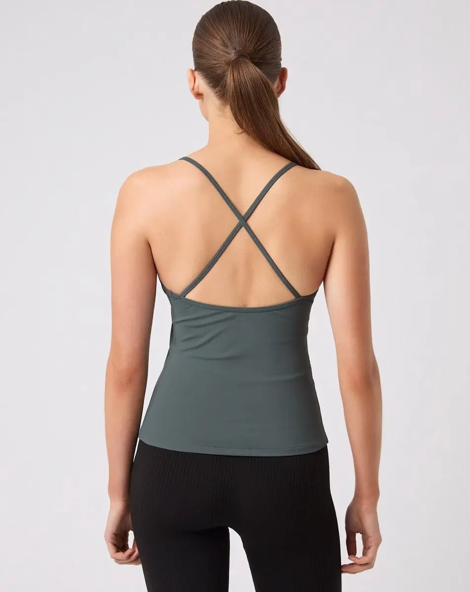 Björn Borg Studio Rib Strap Tanktop - Groen XS