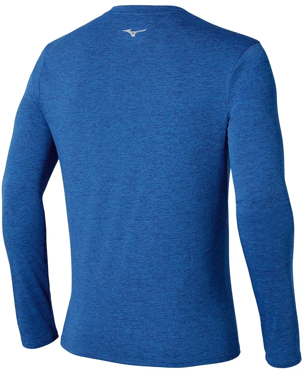 Mizuno Core Impulse T-shirt Lange Mouwen - Blauw L