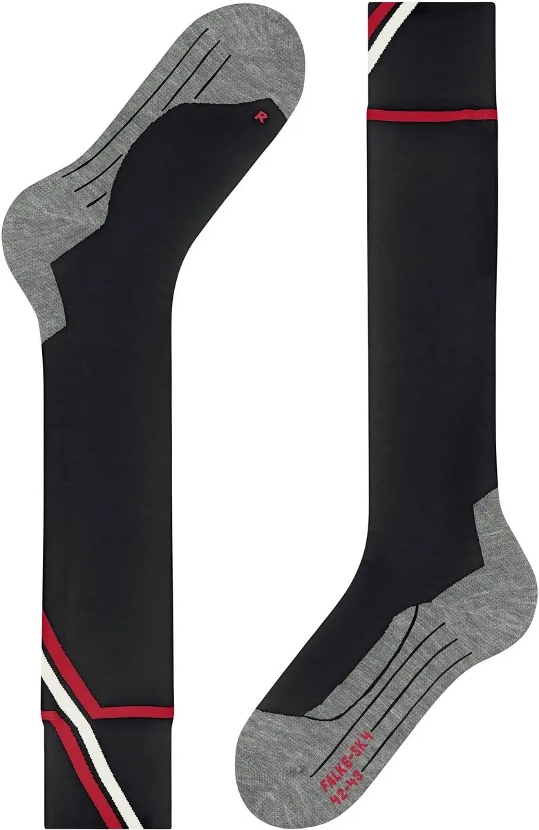 Falke SK4 130 Years Dames Skisokken - 35/36 - Zwart