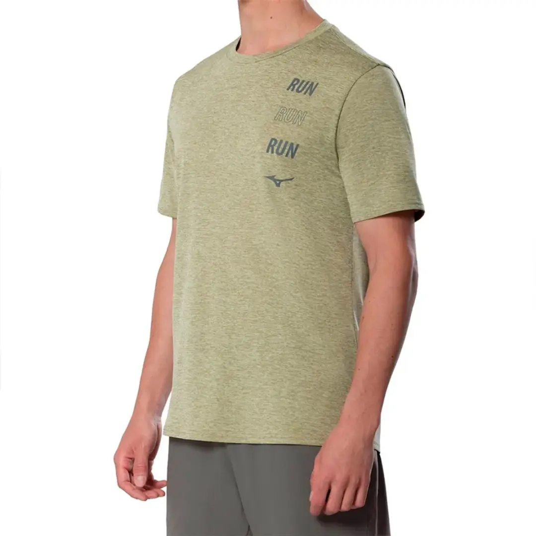 Mizuno Core Run T-shirt - Korte mouwen - Elm