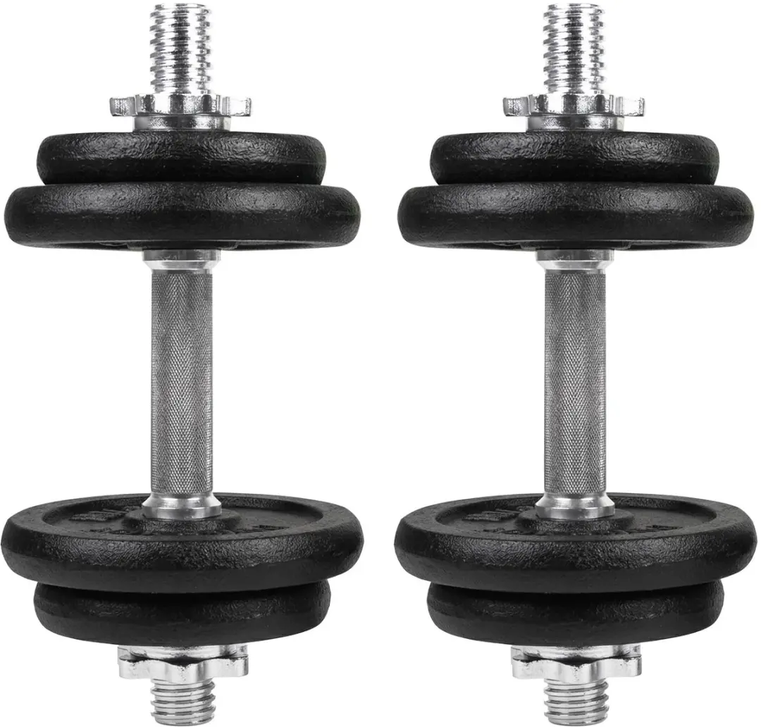 Virtufit Verstelbare Dumbbellset 20kg - 2x10kg - Gietijzer