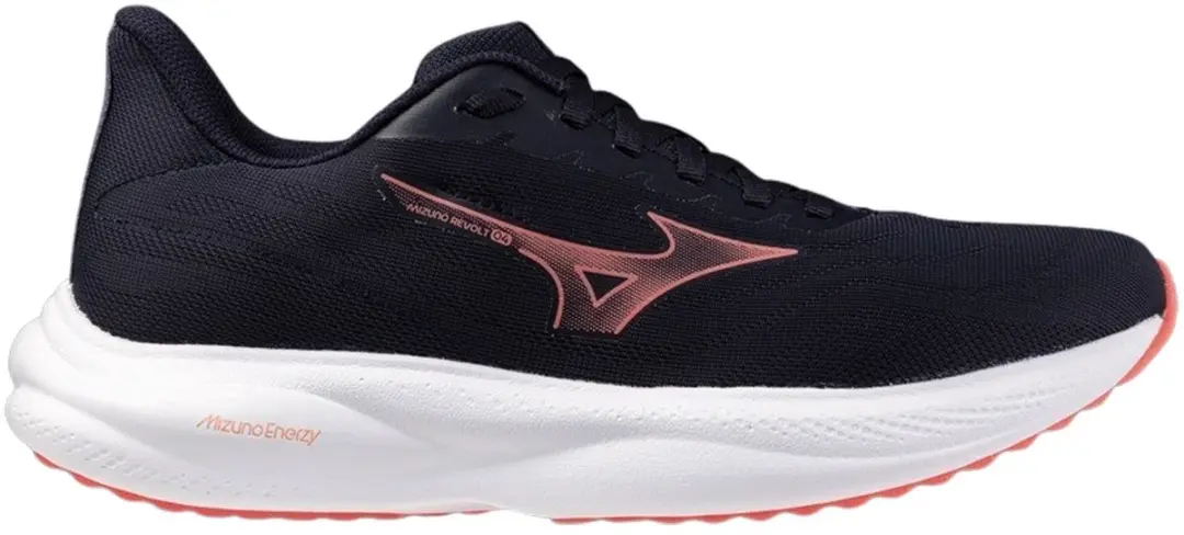 Mizuno Wave Revolt 4 Dames Hardloopschoenen - 40 - Zwart/donkerblauw