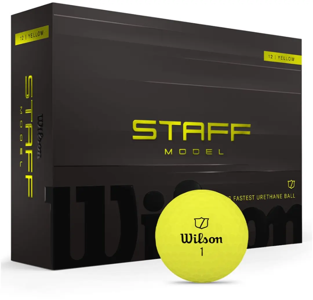 Wilson Staff Model Golfballen Geel - 12 Stuks