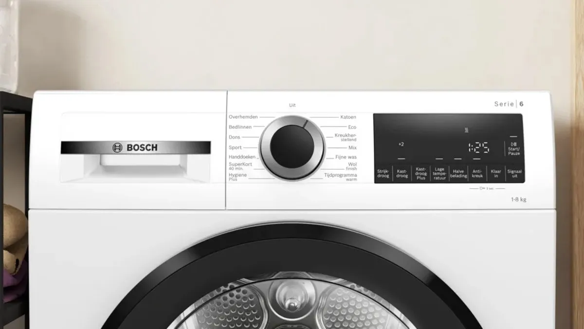 Bosch Serie 6 WQG133DMNL Warmtepompdroger 8 kg - Wit - afbeelding 6 van 6