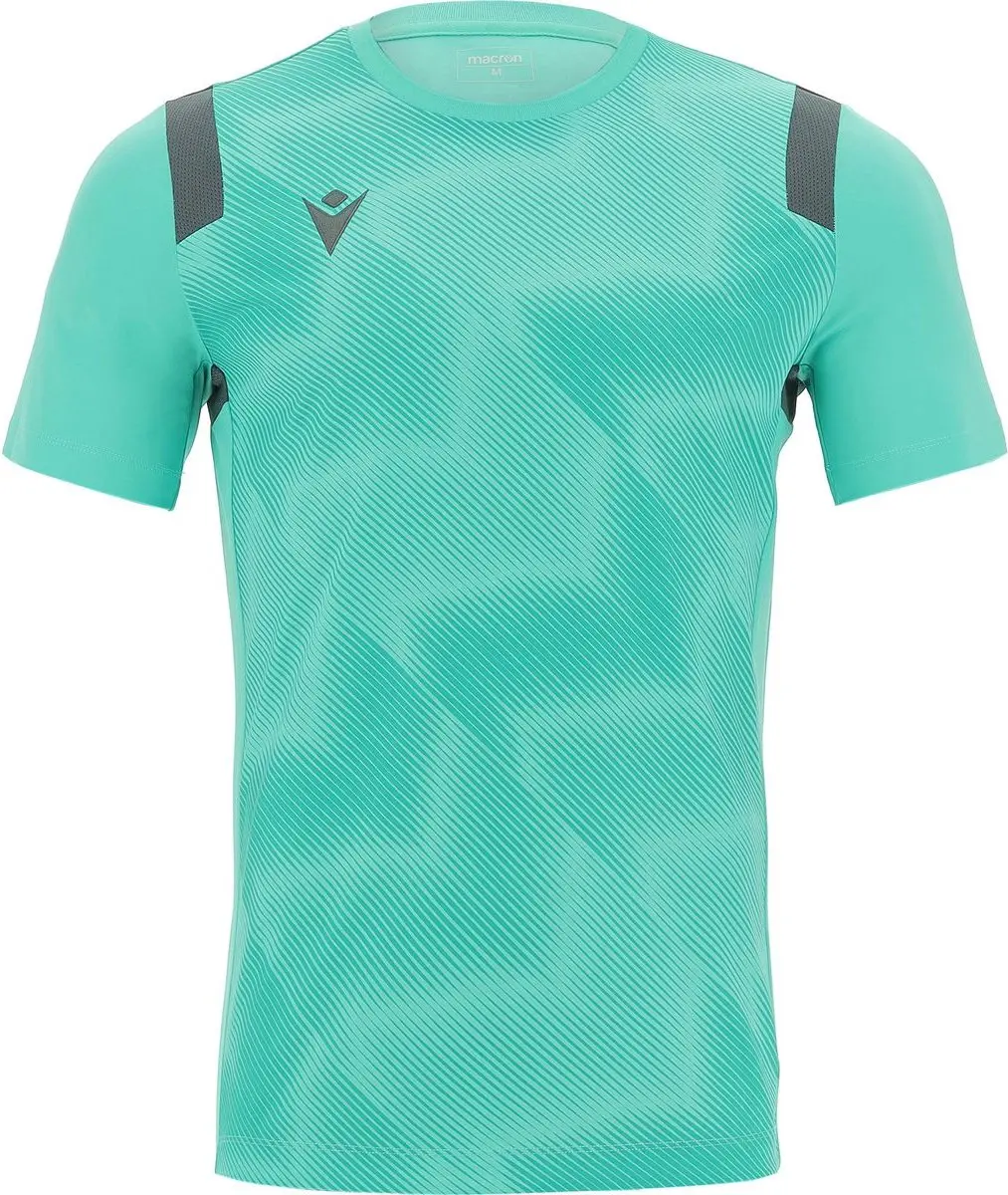 Macron Rodders Shirt Heren - Turkoois/Antraciet 4XL