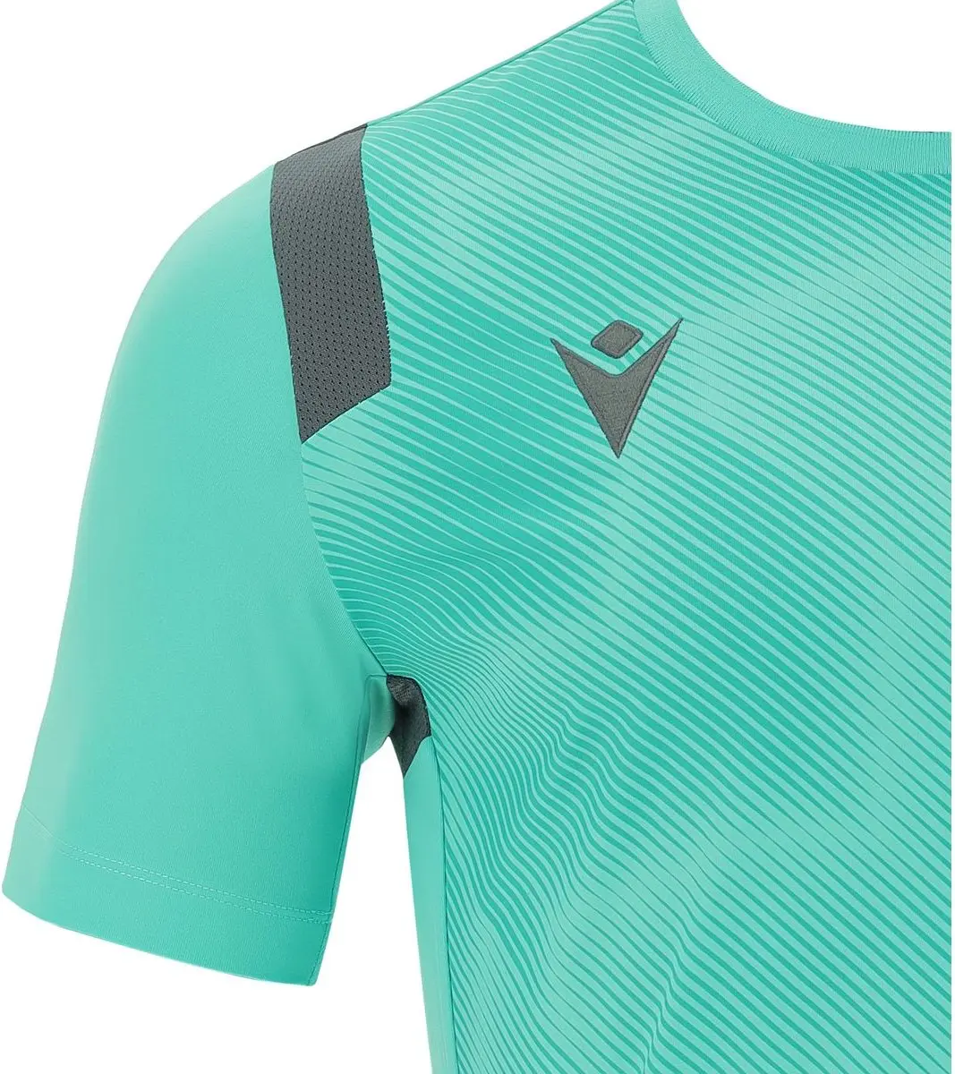 Macron Rodders Shirt Heren - Turkoois/Antraciet 4XL