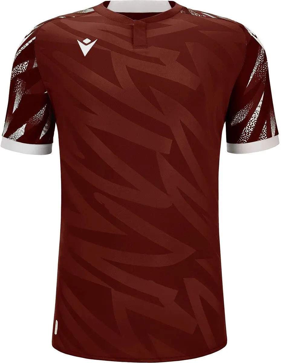 Macron Themis Eco Shirt Heren - M - Bordeaux/Wit