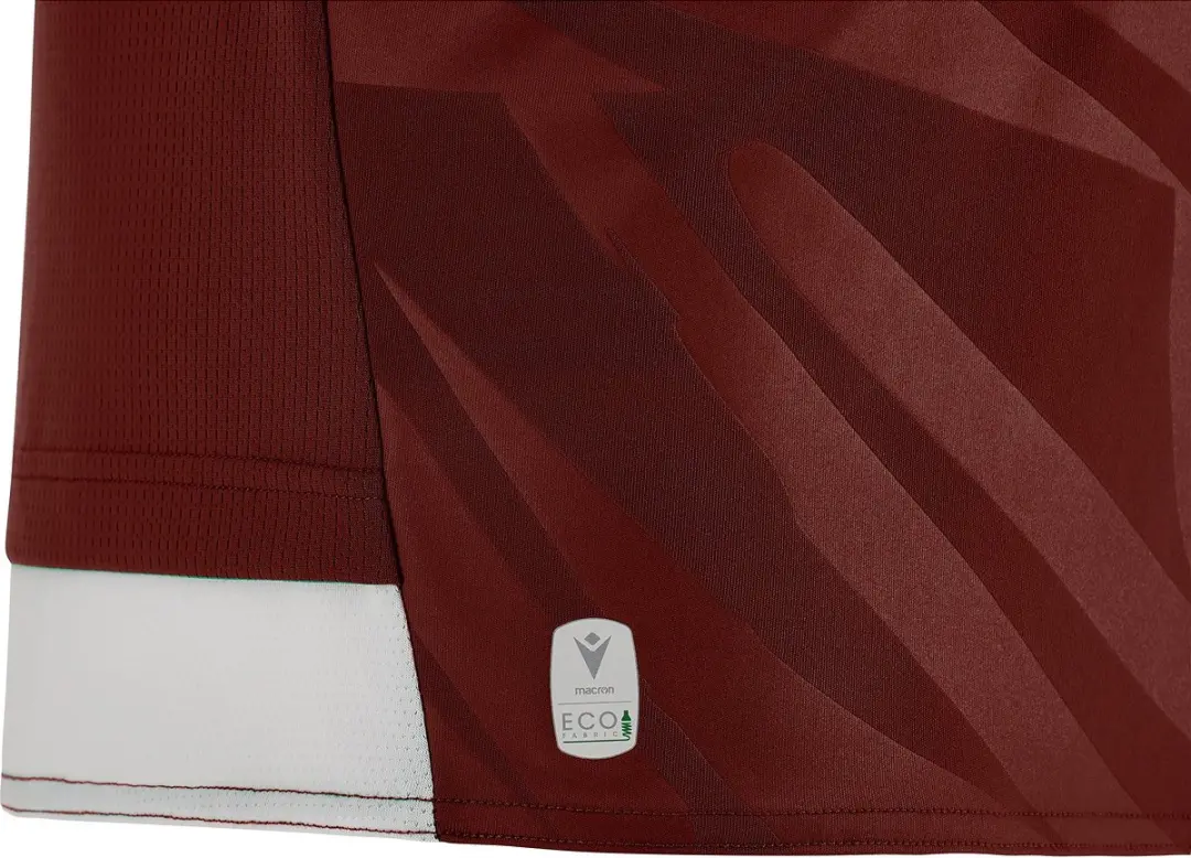 Macron Themis Eco Shirt Heren - M - Bordeaux/Wit